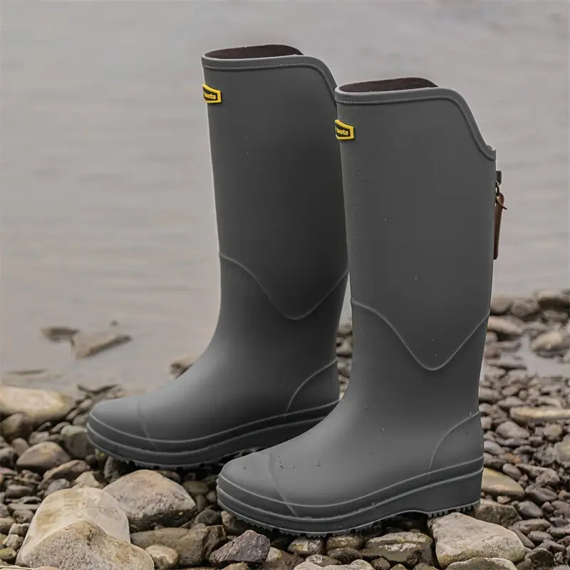 Regenlaarzen voor de herfst – Waterdichte PVC rubberlaarzen met antislipzool voor dames