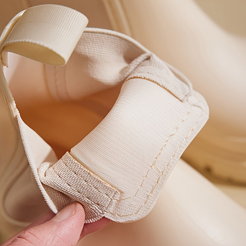 Regenlaarzen voor de herfst – halfhoge waterdichte rubberlaarzen met antislipzool voor dames