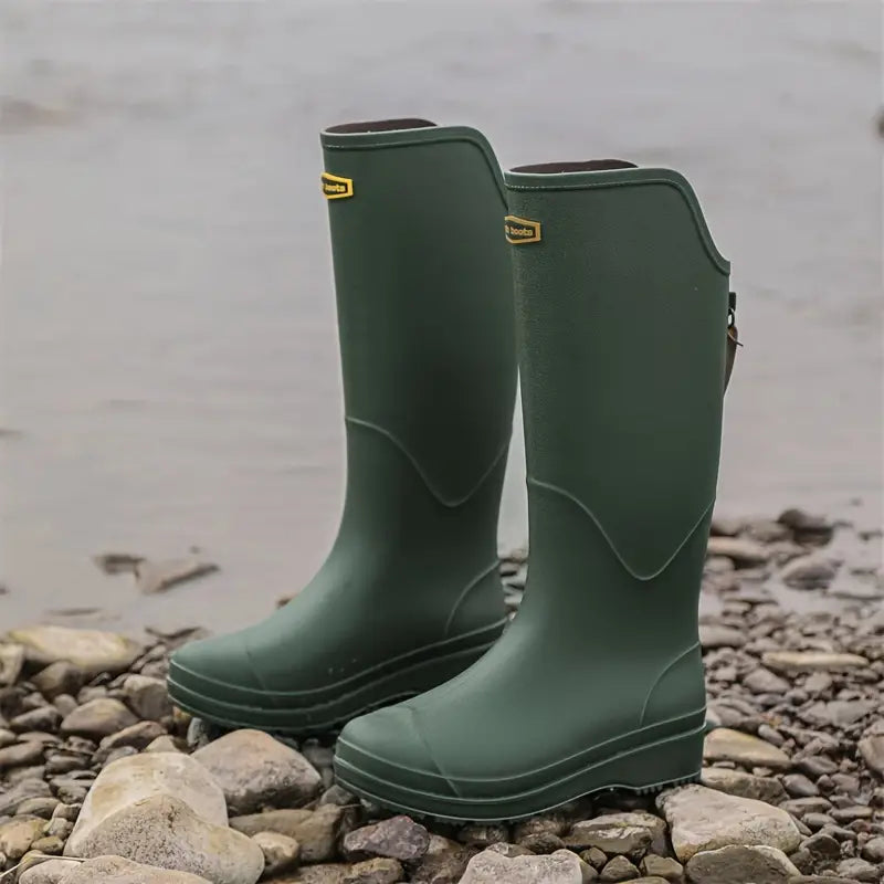 Regenlaarzen voor de herfst – Waterdichte PVC rubberlaarzen met antislipzool voor dames