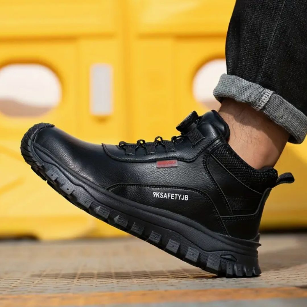 Ultralichte S3 veiligheidsschoenen - halfhoge waterdichte werkschoenen met antislipzool voor heren
