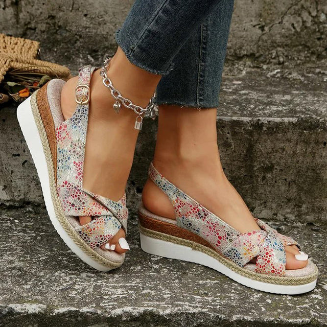 GS Wedge Slide | Stevige sandalen met sleehak voor dames