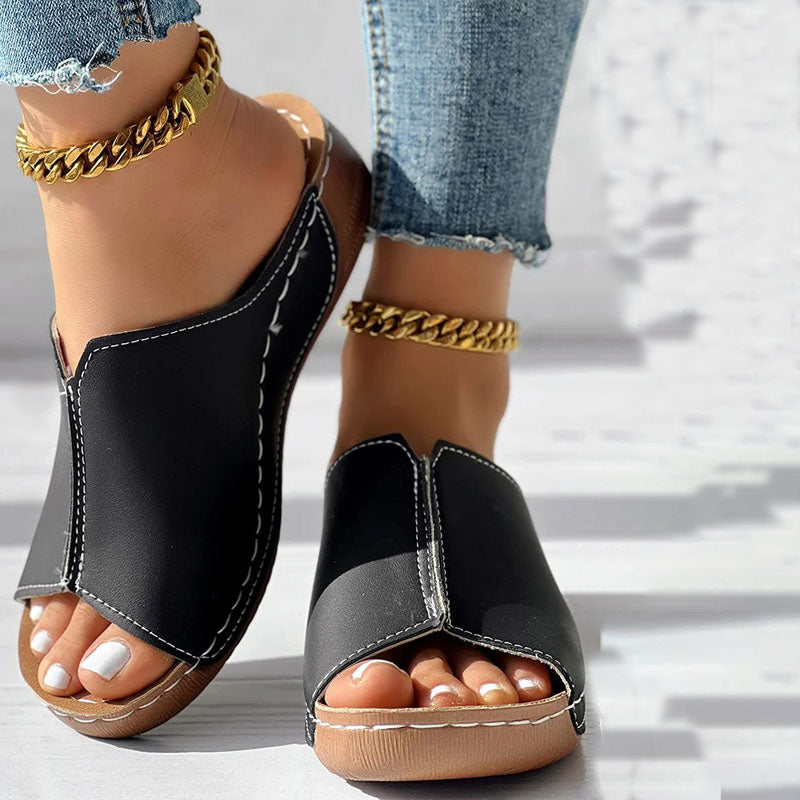 GS Mule | Elegante muiltjes met wedge hak voor dames