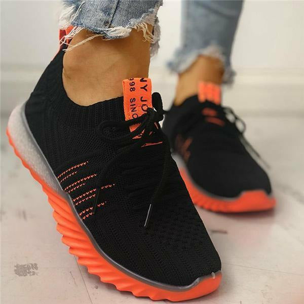 GS Casual Air | Sportieve sneakers van mesh met veters en ergonomische zool voor dames