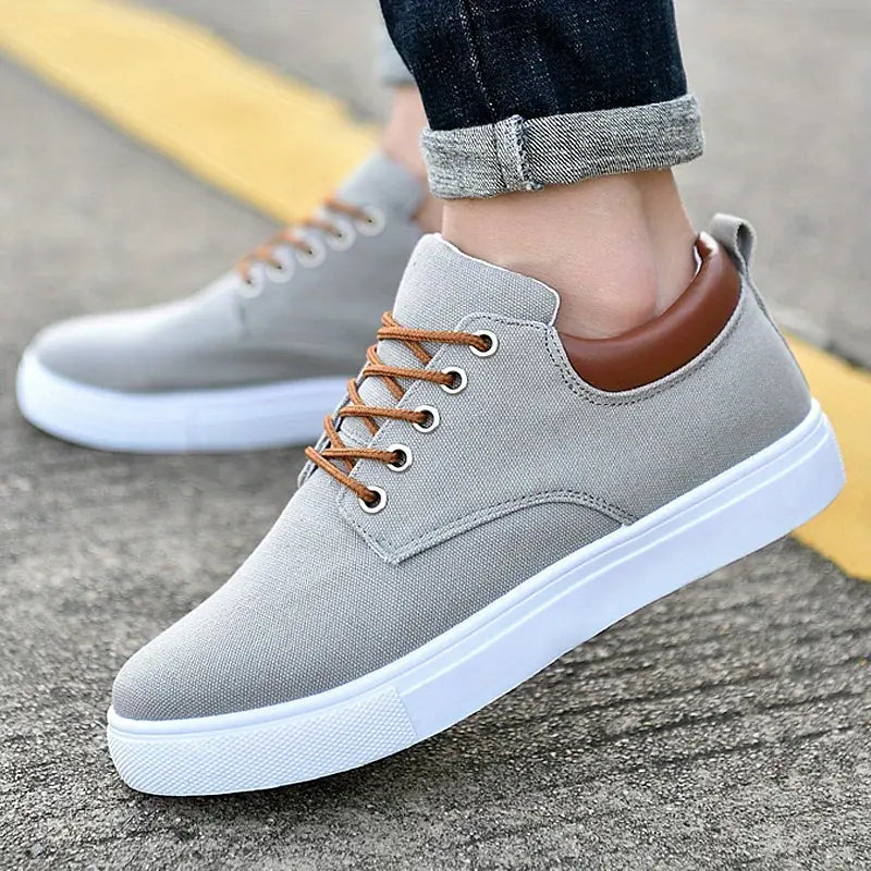 GS Casual Fabric | Alledaagse stoffen lente sneaker met veters voor heren