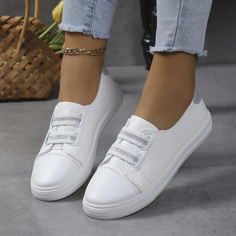 GS Casual Low | Platte casual dames sneakers met pailletenprint