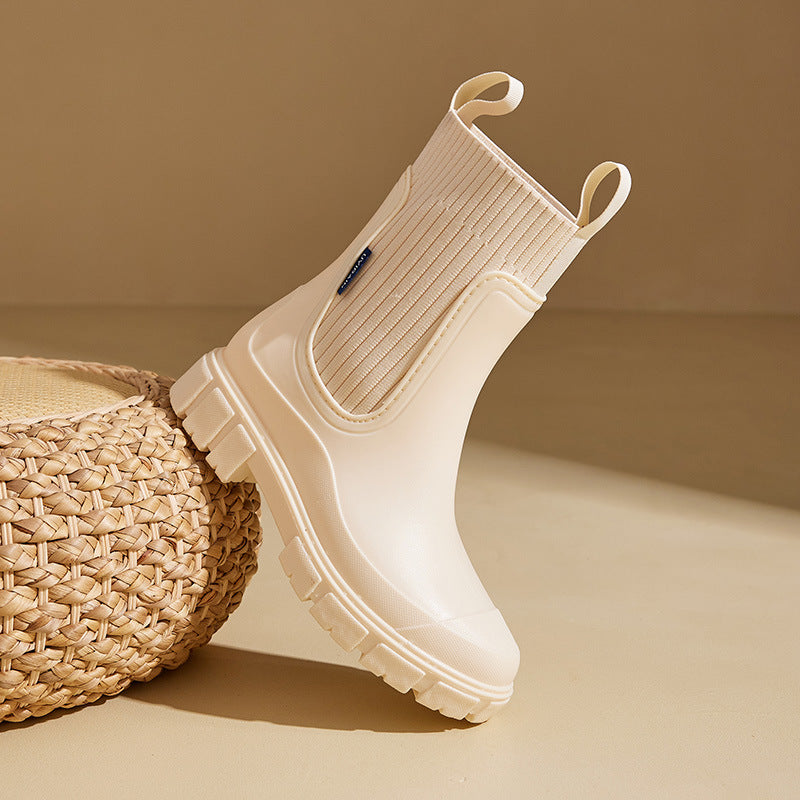 Regenlaarzen voor de herfst – Stijlvolle, warme, waterdichte rubberen laarzen met comfort voor dames