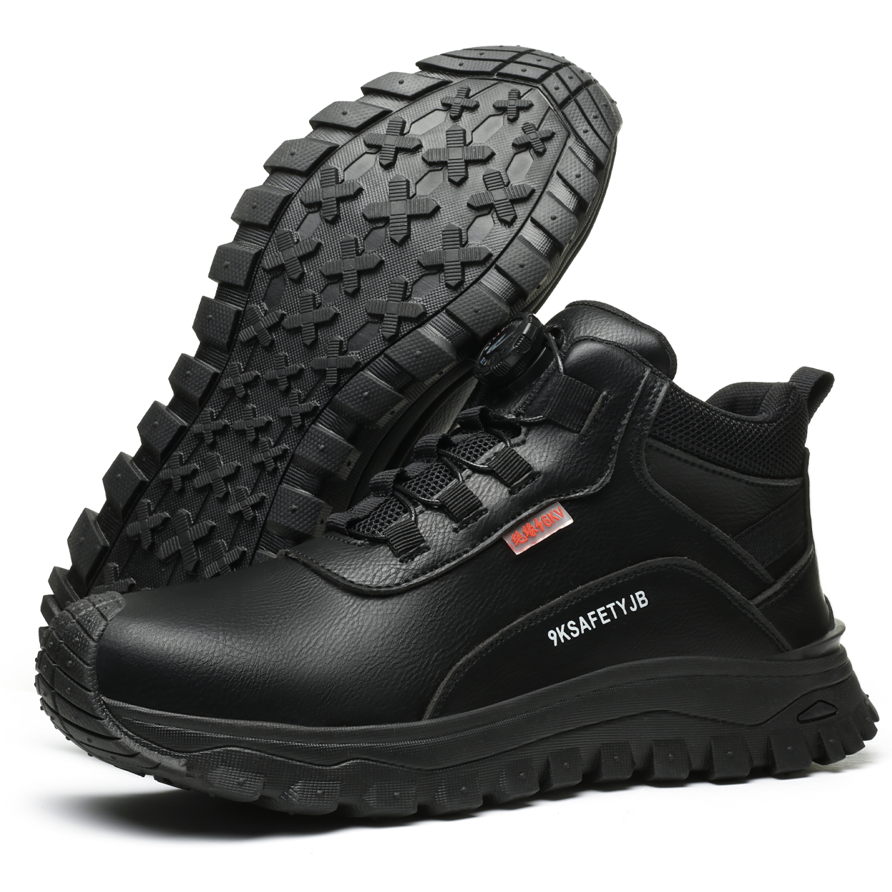Ultralichte S3 veiligheidsschoenen - halfhoge waterdichte werkschoenen met antislipzool voor heren