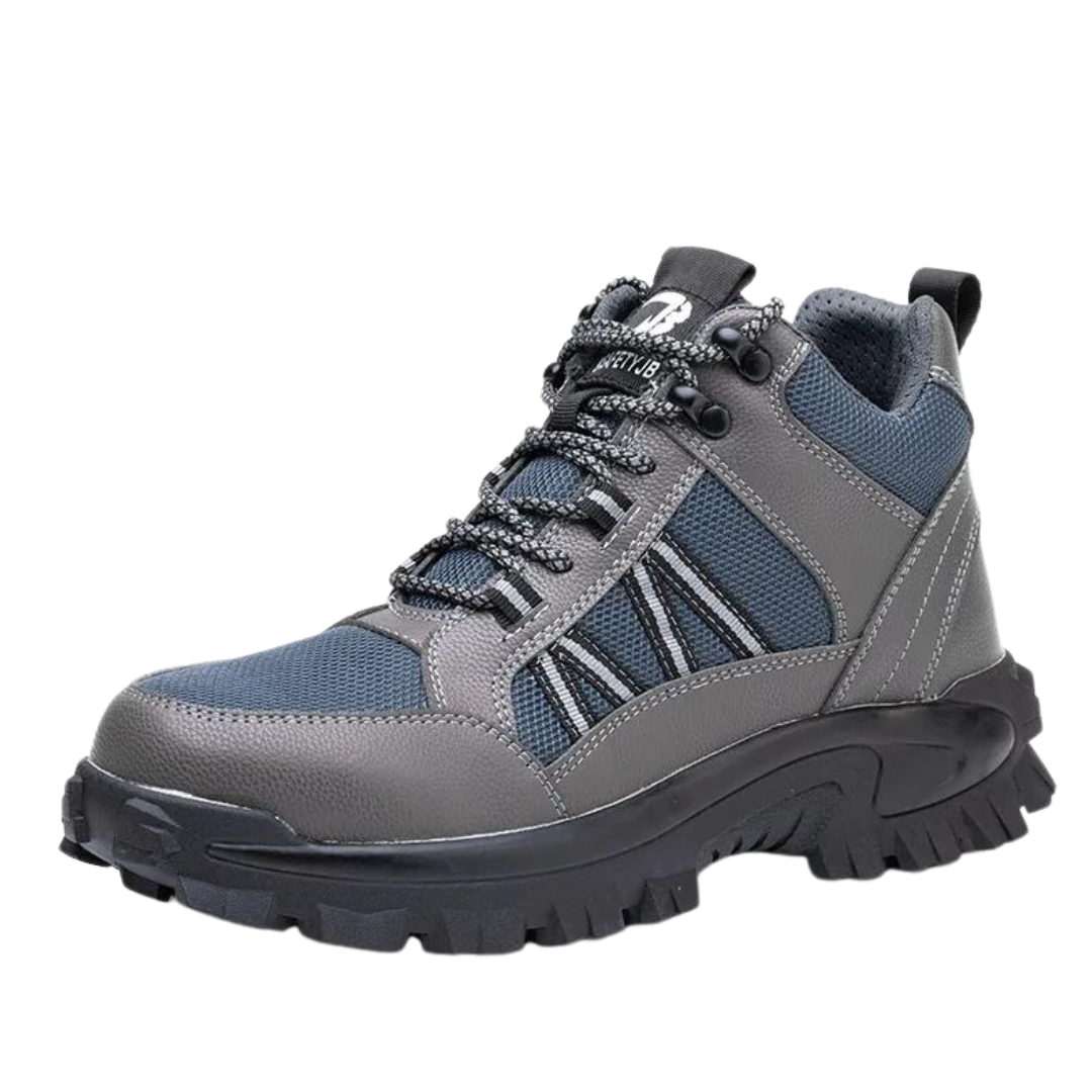 GS Safe Work | Half hoge comfortabele veiligheidsschoenen met dikke zool voor heren