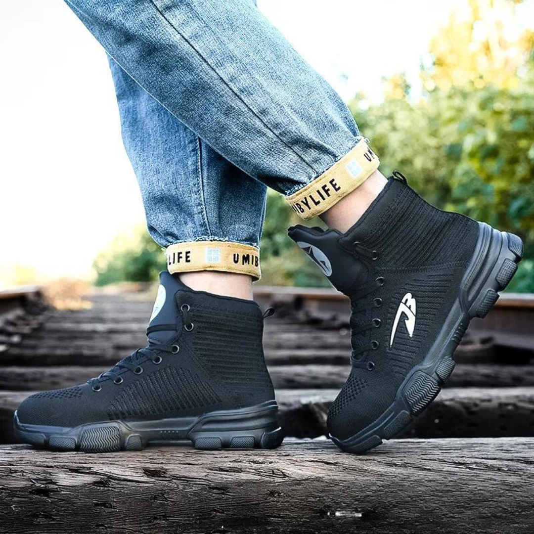 GS High Top Knit | Hoge ademende veiligheidsschoenen met geweven detail voor heren