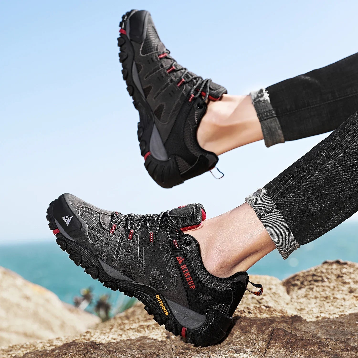 GS Hike 3D | Lage waterafstotende bergschoenen met stevige zool voor heren
