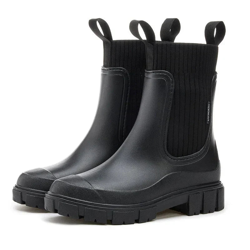 Regenlaarzen voor de herfst – Stijlvolle, warme, waterdichte rubberen laarzen met comfort voor dames