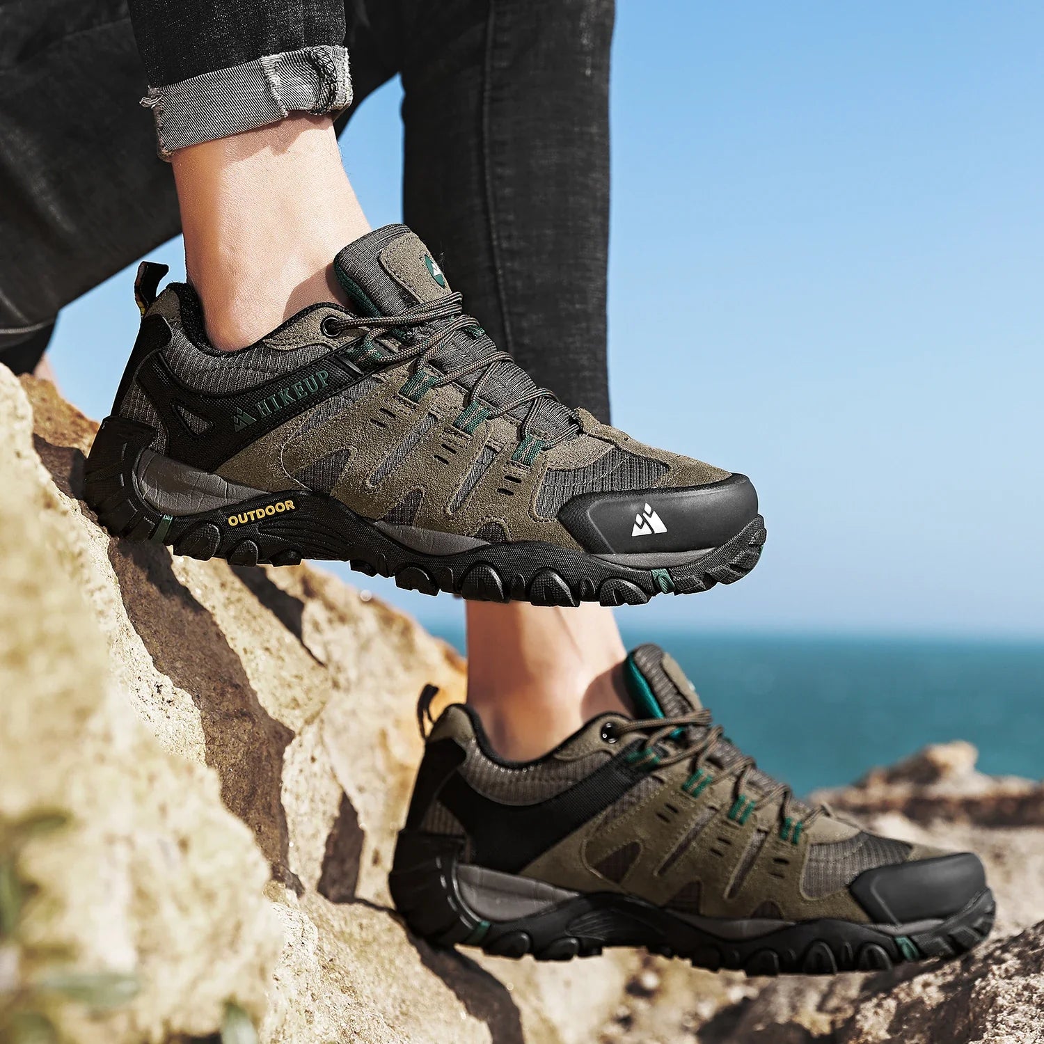 GS Hike 3D | Lage waterafstotende bergschoenen met stevige zool voor heren