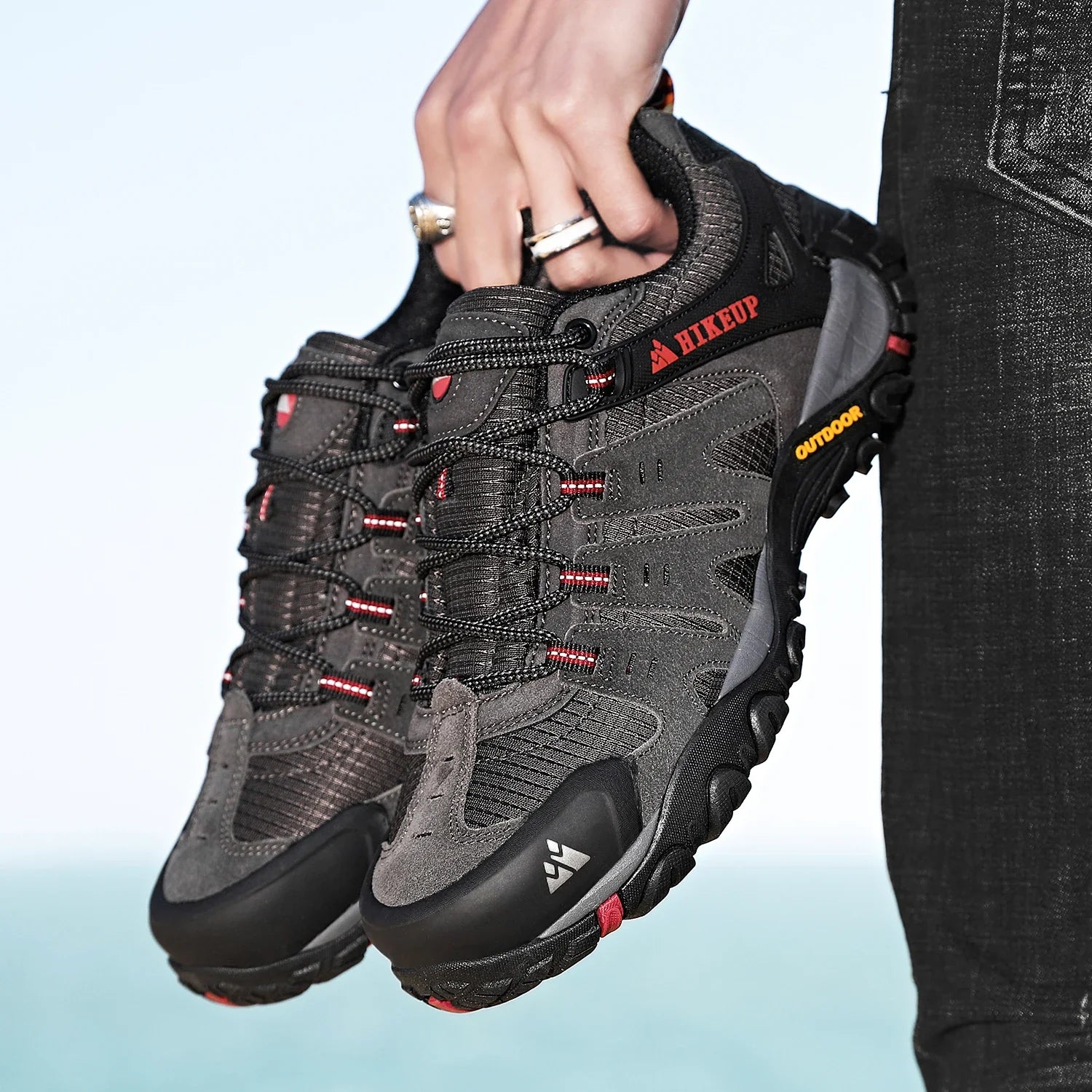 GS Hike 3D | Lage waterafstotende bergschoenen met stevige zool voor heren