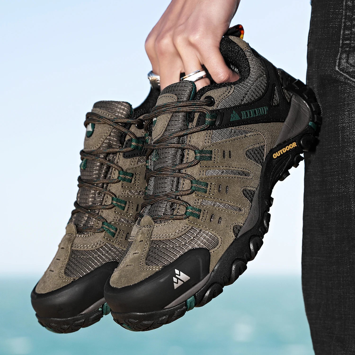 GS Hike 3D | Lage waterafstotende bergschoenen met stevige zool voor heren