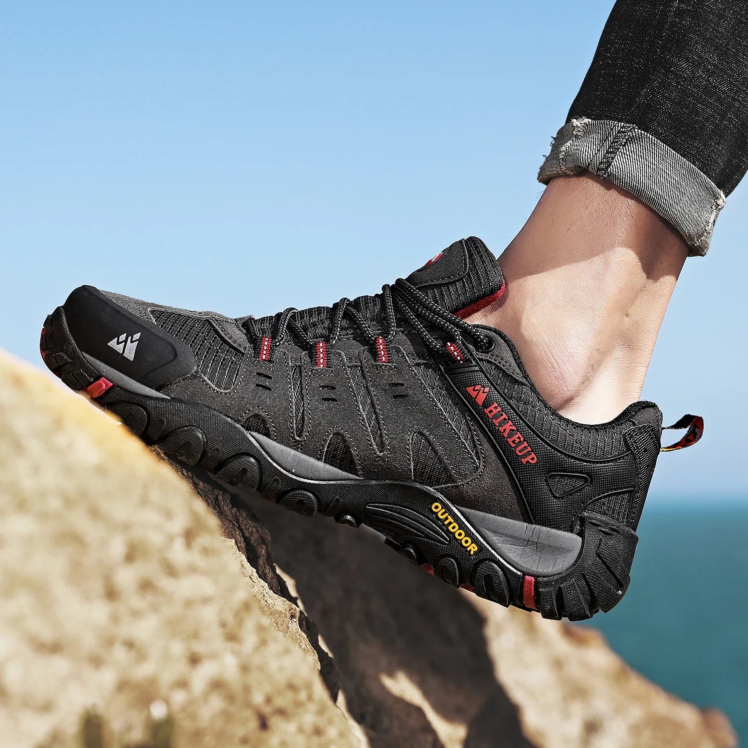 GS Hike 3D | Lage waterafstotende bergschoenen met stevige zool voor heren