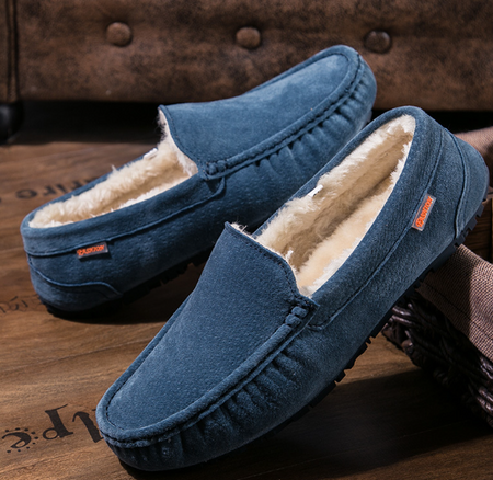GS Pantoffel | Luxe warme gevoerde moccasin pantoffels voor heren