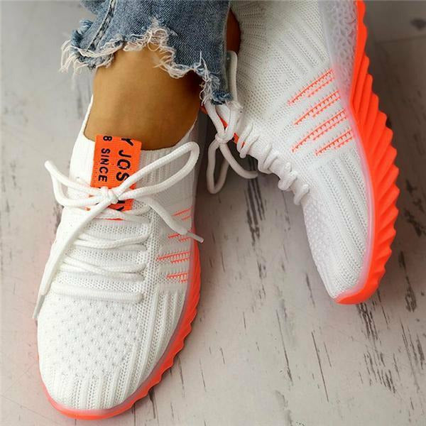 GS Casual Air | Sportieve sneakers van mesh met veters en ergonomische zool voor dames