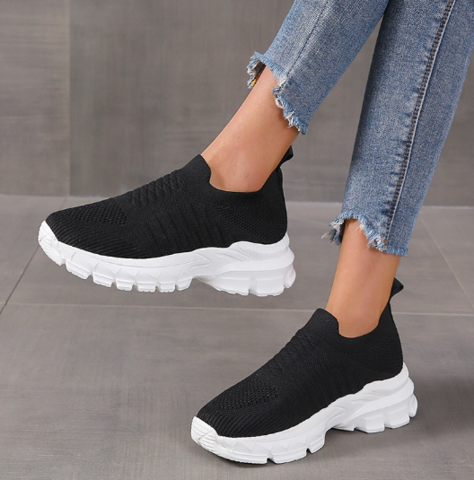 GS Eco Slip On Sneaker Ademende schoen met dikke zool voor dames