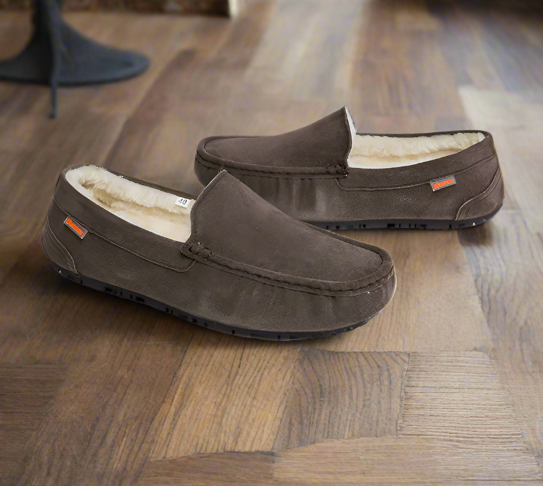 GS Pantoffel | Luxe warme gevoerde moccasin pantoffels voor heren