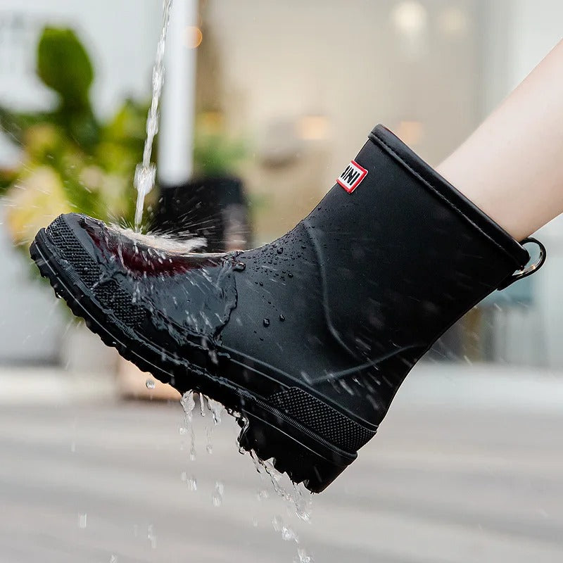 Regenlaarzen voor de herfst – waterdichte rubberlaarzen met antislipzool voor dames