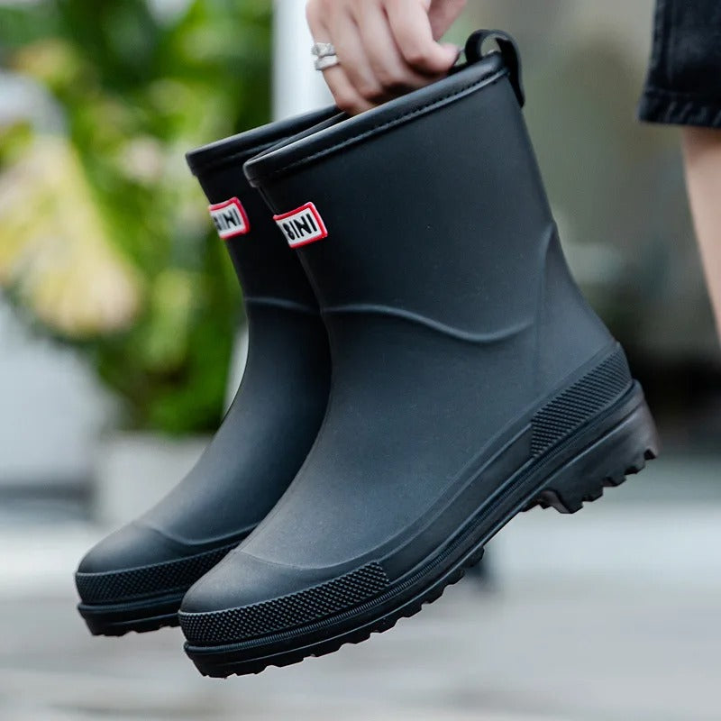 Regenlaarzen voor de herfst – waterdichte rubberlaarzen met antislipzool voor dames