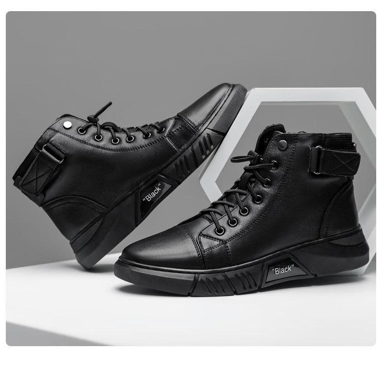 GS Winter Walk | Robuuste leer-look sneaker-laars voor heren