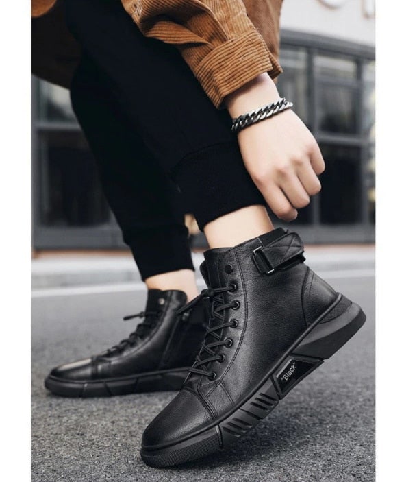 GS Winter Walk | Robuuste leer-look sneaker-laars voor heren