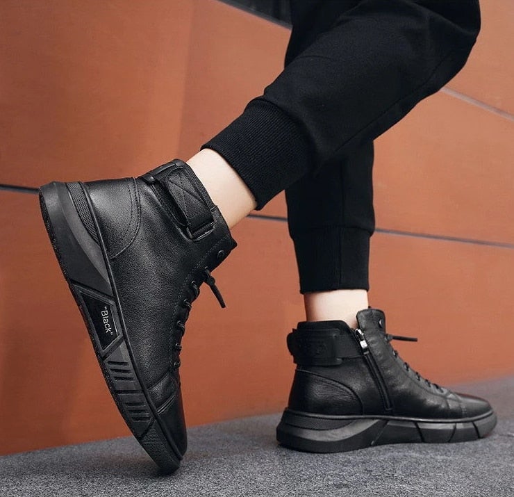 GS Winter Walk | Robuuste leer-look sneaker-laars voor heren