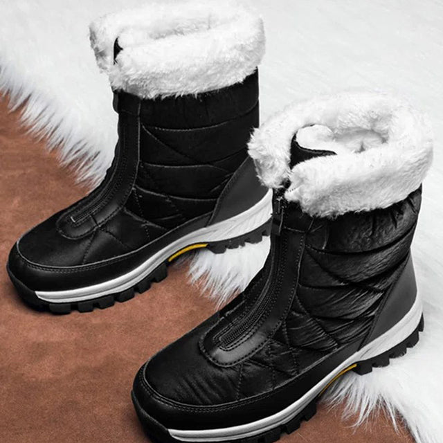 GS Snow Walk | Luxe gevoerde snowboots met rits aan de voorkant voor dames