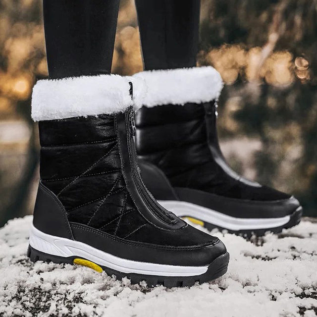 GS Snow Walk | Luxe gevoerde snowboots met rits aan de voorkant voor dames