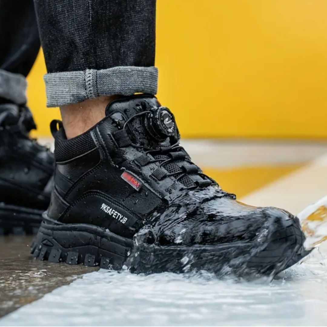 Ultralichte S3 veiligheidsschoenen - halfhoge waterdichte werkschoenen met antislipzool voor heren