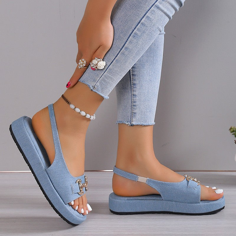 GS Slide | Casual sandalen met dikke zool en hiel bandje voor dames