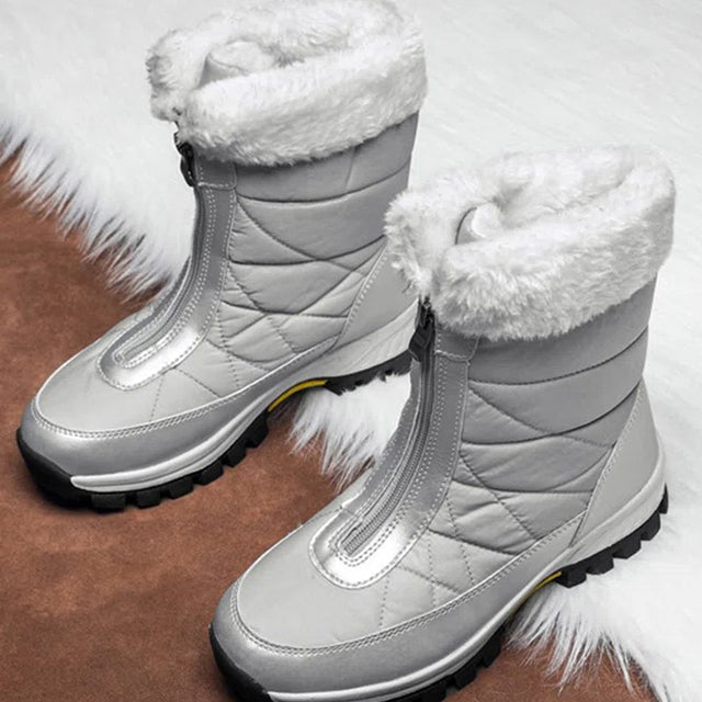 GS Snow Walk | Luxe gevoerde snowboots met rits aan de voorkant voor dames