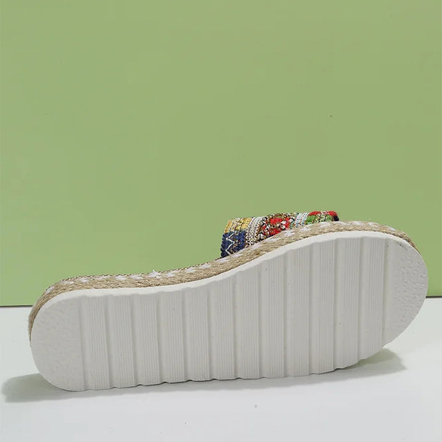 GS Slide | Luxe platform slippers met boho details voor dames