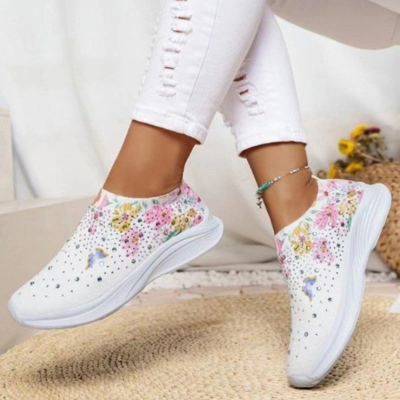 GS Slip-On | Comfortabele instap sneakers met vlinder print voor dames