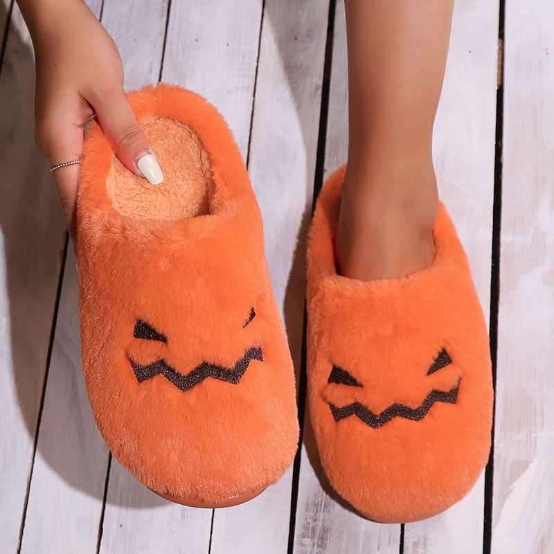 GS Pantoffels | Warme pluche halloween pantoffels voor dames