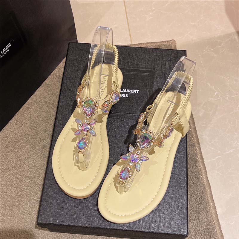 GS Strass Slide | Leuke open sandalen met strass stenen voor dames