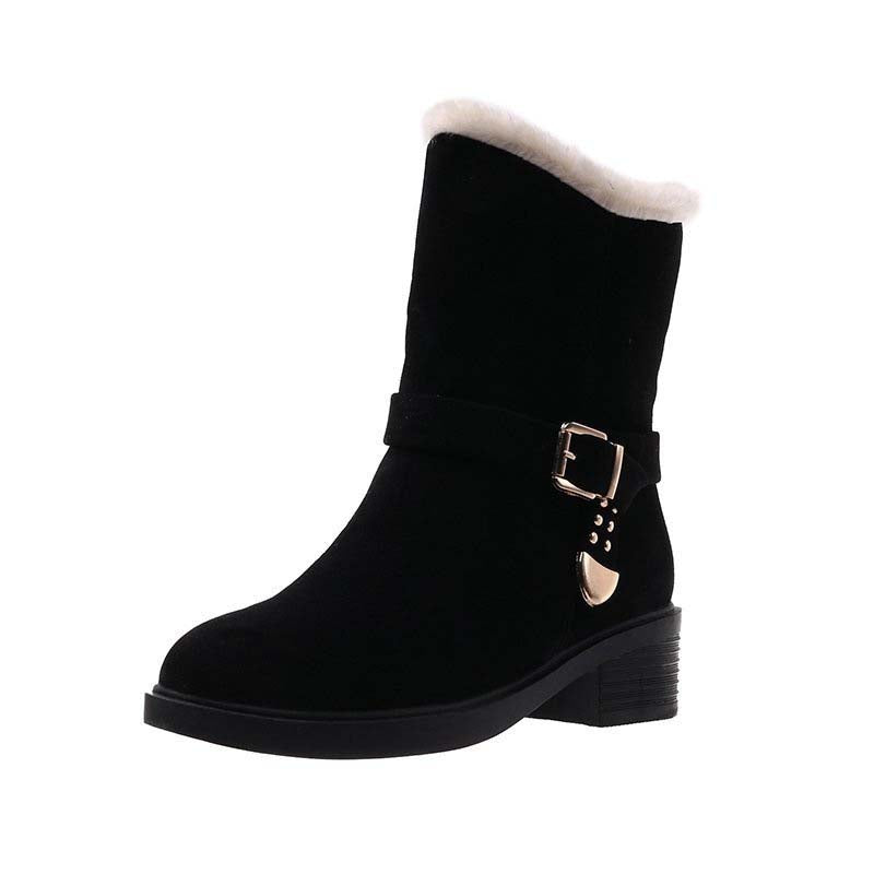 GS Winter Boot | Luxe half hoge laarzen met warme voering en gesp