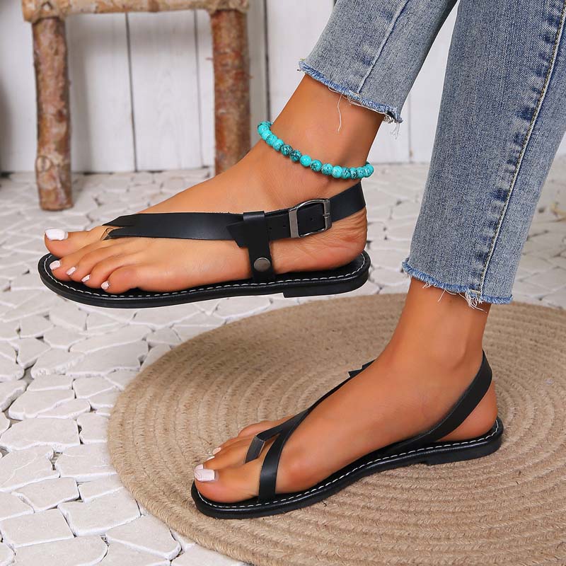 GS Boho Slide | Minimalistische sandalen met gesp voor dames