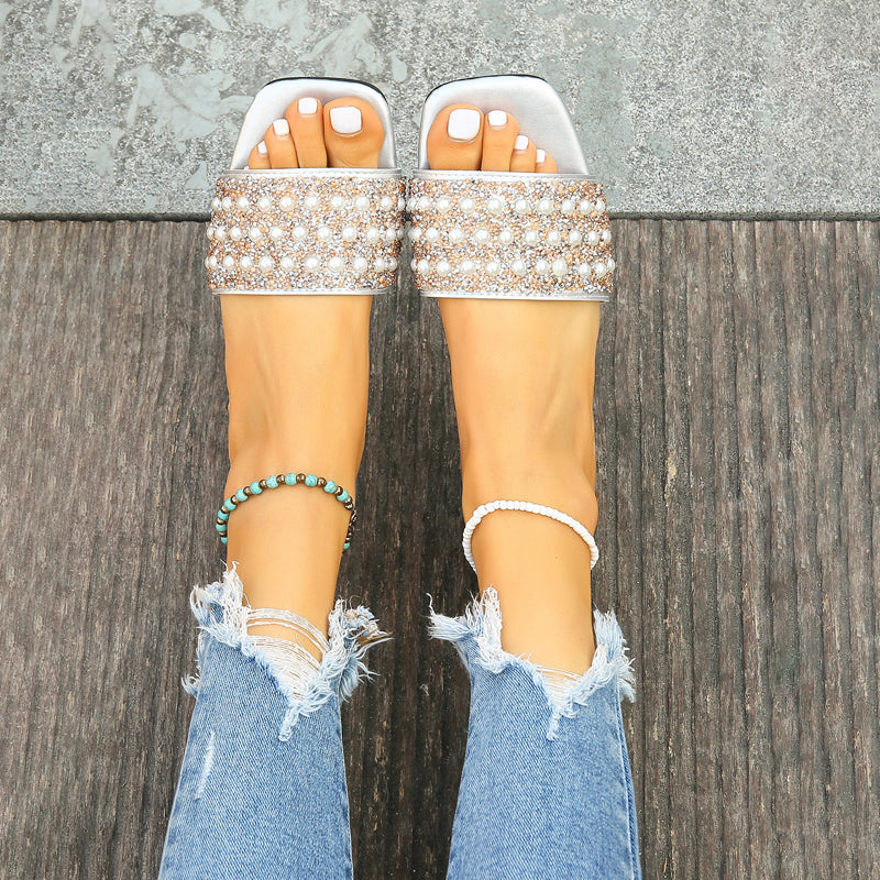 GS Slipper | Luxe slippers met parel details voor dames