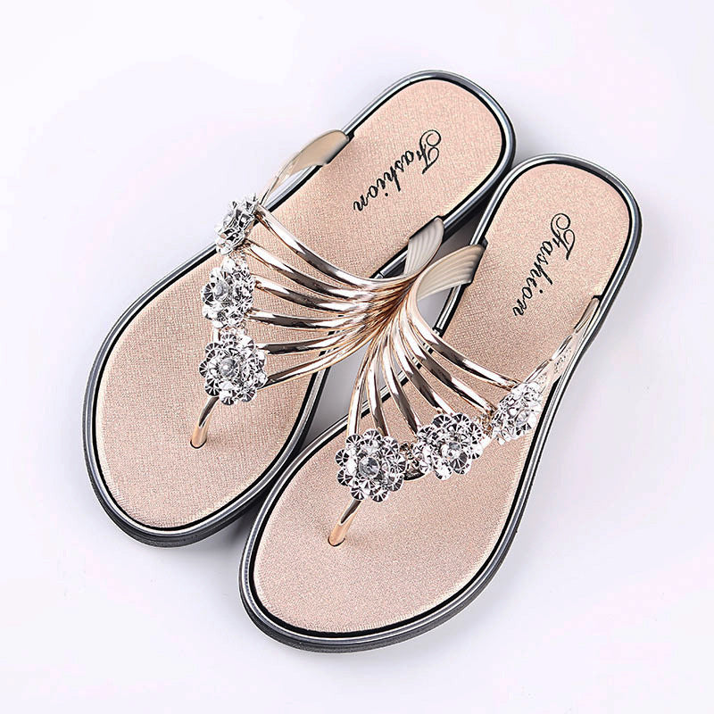 GS Slide | Luxe sandalen met opvallen bloem detail voor dames