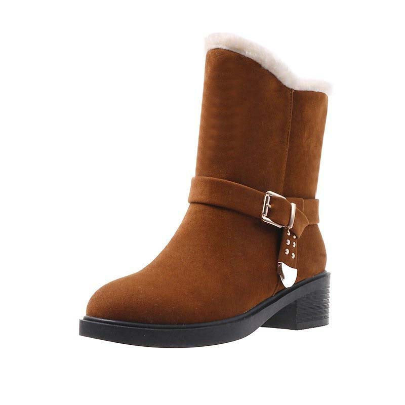 GS Winter Boot Luxe half hoge laarzen met warme voering en gesp