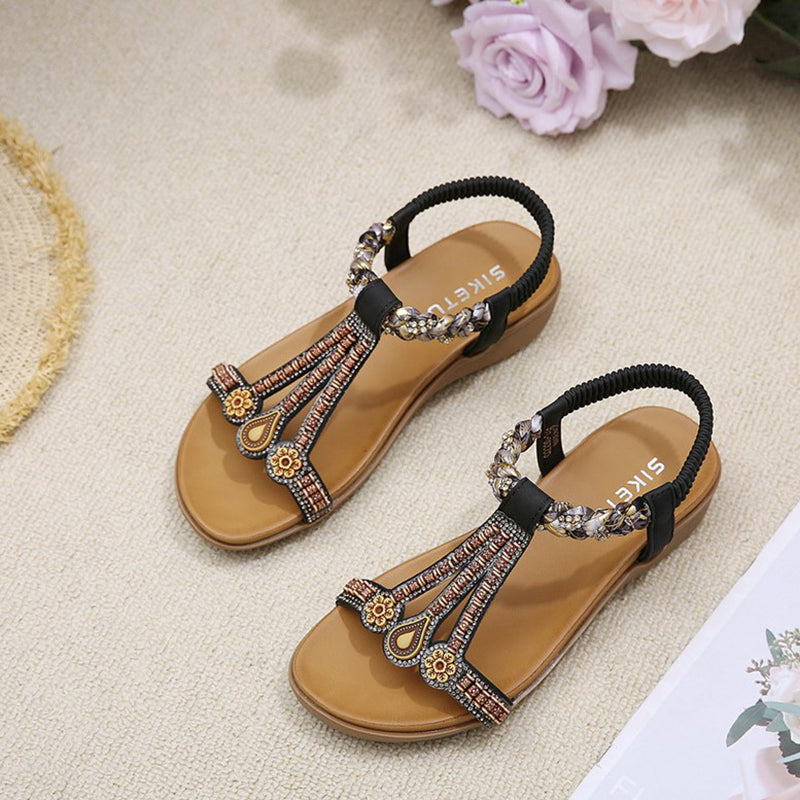 GS Boho Sandaal | Leuke strand sandalen met boho motief voor dames