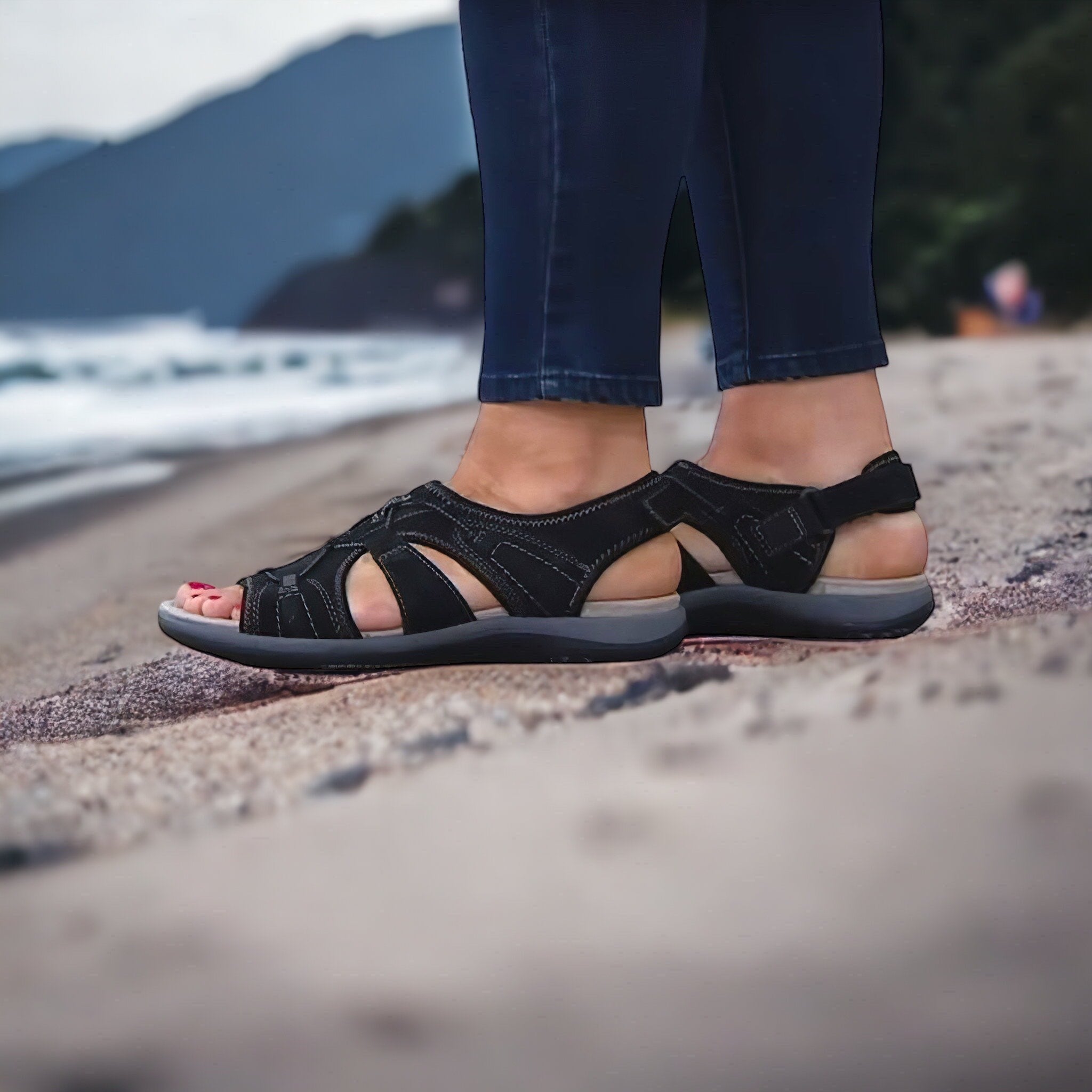 GS Beach Sandaal | Comfortabele zomersandalen met open neus voor vrouwen
