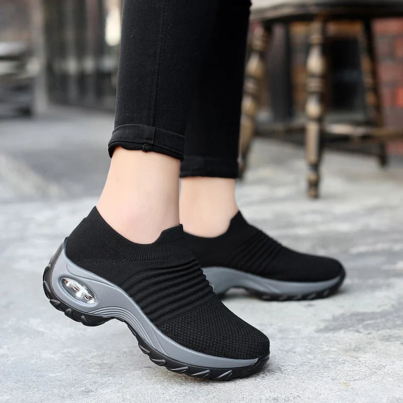 GS Slip-On | Lichtgewicht platform sneakers zonder veters voor dames