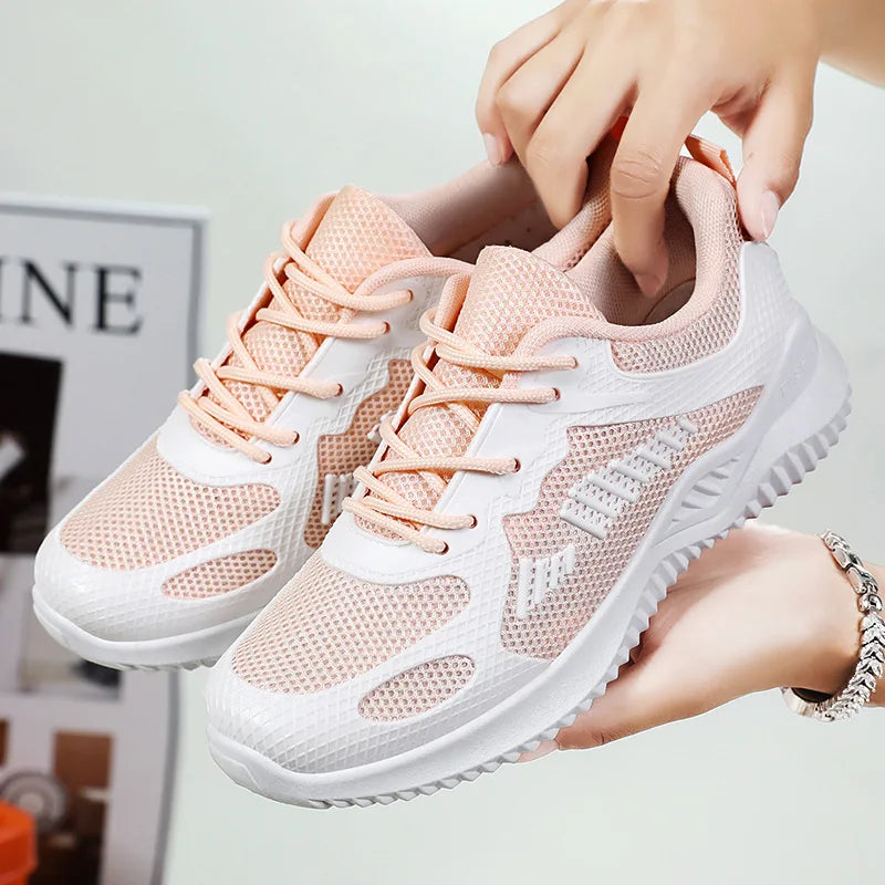 GS Knit Mesh | Sportieve sneaker met veters voor dames