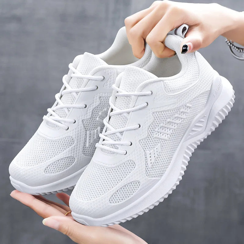 GS Knit Mesh | Sportieve sneaker met veters voor dames