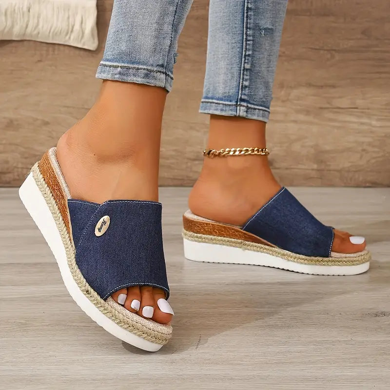 GS Platform Sandalen | Comfortabele sandalen met sleehak voor dames