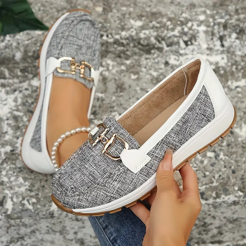GS Slip-on | Casual slip-on sneakers met ketting detail voor dames