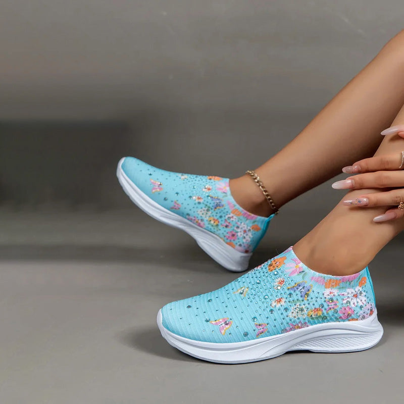GS Slip-On | Comfortabele instap sneakers met vlinder print voor dames